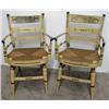 Image 1 : A pair of painted fancy armchairs; sten