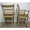 Image 3 : A pair of painted fancy armchairs; sten