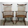 Image 1 : Pair of bow-back Windsor mixed woods ar