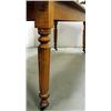 Image 3 : Chestnut farm table; rectangular top wi