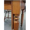 Image 4 : Chestnut farm table; rectangular top wi