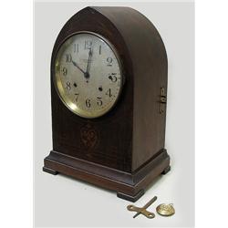 Seth Thomas cathedral clock; mahogany a