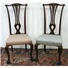 Image 1 : A pair of mahogany Chippendale style si