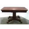 Image 1 : Federal mahogany game table; rectangula