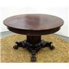 Image 1 : Mahogany round pedestal dining table wi