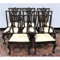 Set of eight mahogany Centennial Chippe