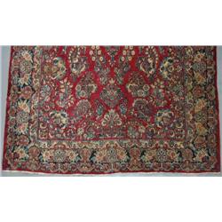 Hand tied Oriental rug "Sarouk"; floral