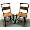 Image 1 : A pair of painted and stenciled sidecha