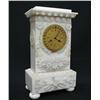 Image 1 : White marble cased French clock; rectan