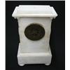Image 4 : White marble cased French clock; rectan