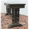 Image 2 : Walnut library table; carved banding ar