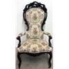 Image 1 : Victorian ornately carved walnut and ta