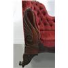 Image 2 : Walnut and velvet upholstered Victorian
