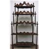 Image 4 : Walnut Victorian étagère; scalloped cre