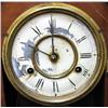 Image 2 : Walnut cased gingerbread shelf clock by