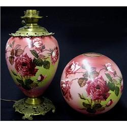 Gone with the Wind lamp; original glass