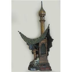 Austrian cold painted bronze figural la