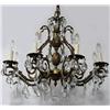Image 1 : Gilt spelter chandelier; three tiers of