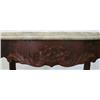 Image 2 : Walnut Victorian center table; beveled 