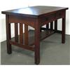 Image 2 : Oak Arts and Crafts desk; rectangular q