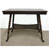 Image 1 : Oak center table; rectangular top over 