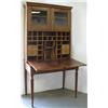 Image 1 : Walnut drop front desk; molded cornice 