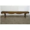 Image 2 : Mortised poplar bench; sides ending in 