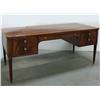 Image 1 : Banded mahogany executive desk by John 