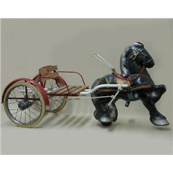 Child's Mobo riding cart; painted metal