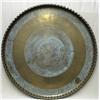 Image 1 : Brass charger with Middle Eastern engra
