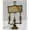 Image 1 : Electrified double candle lamp with scr