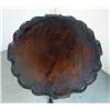 Image 4 : Walnut candlestand; piecrust top; on va