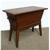 Image 1 : Pine dough box on stand; removable top 