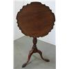 Image 1 : Mahogany tilt-top piecrust table; scall