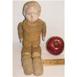 Marionnette Antique as is doll articulated holed head surely over 100 years old - ancienne poupée