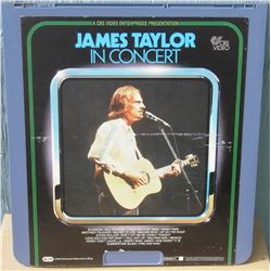 13x14" home videodisc James Taylor in Concert - en anglais disquevideo