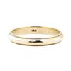 Image 1 : 3.5mm Half Dome Milgrain Edge Wedding Band - 14KT Yellow Gold