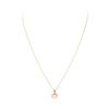 Image 2 : 0.40 ctw Diamond and Pearl Pendant with Chain - 14KT Yellow Gold