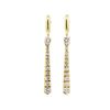 Image 1 : 1.00 ctw Diamond Dangle Earrings - 18KT Yellow Gold