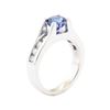 Image 4 : 2.05 ctw Sapphire and Diamond Ring - 14KT White Gold