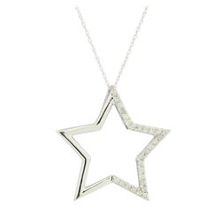 0.5 ctw Diamond Pendant With Chain - 10KT White Gold