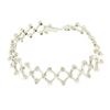 Image 2 : 14kt White Gold 0.90 ctw Diamond Open Trellis Bracelet