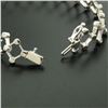 Image 7 : 14kt White Gold 0.90 ctw Diamond Open Trellis Bracelet