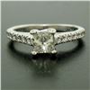 Image 2 : 14K White Gold 1.32 ctw H VS1 Prong Set Princess Cut Diamond Engagement Ring Sz