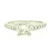 Image 7 : 14K White Gold 1.32 ctw H VS1 Prong Set Princess Cut Diamond Engagement Ring Sz