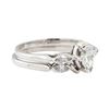 Image 1 : 0.50 ctw Diamond Wedding Set - 18KT White Gold