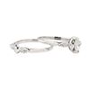 Image 4 : 0.50 ctw Diamond Wedding Set - 18KT White Gold