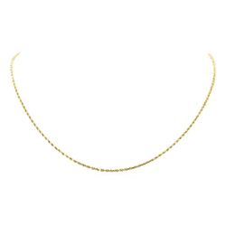 Twenty Inch Rope Chain - 14KT Yellow Gold