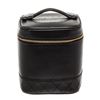 Image 1 : Chanel Black Quilted Lambskin Leather Vanity Case