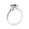Image 4 : 1.42 ctw Sapphire And Diamond Ring - 14KT White Gold